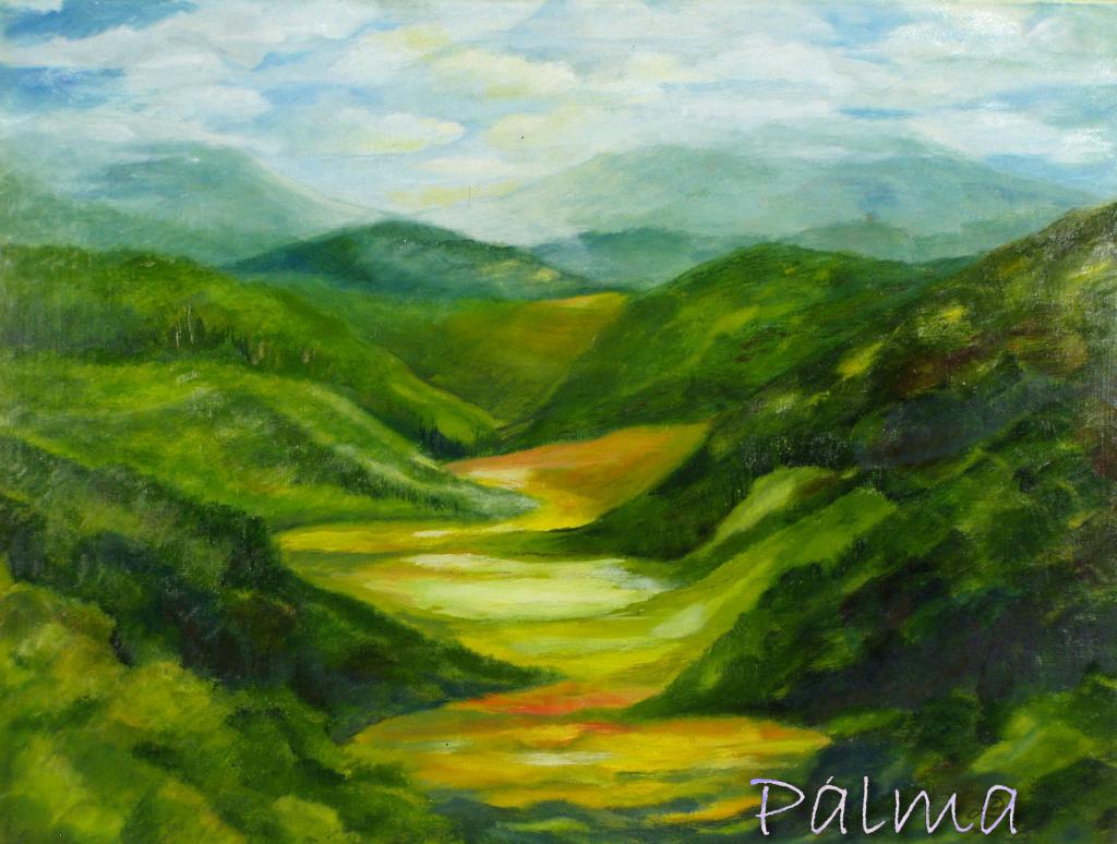 Olaj, farost, 50cm x 70cm