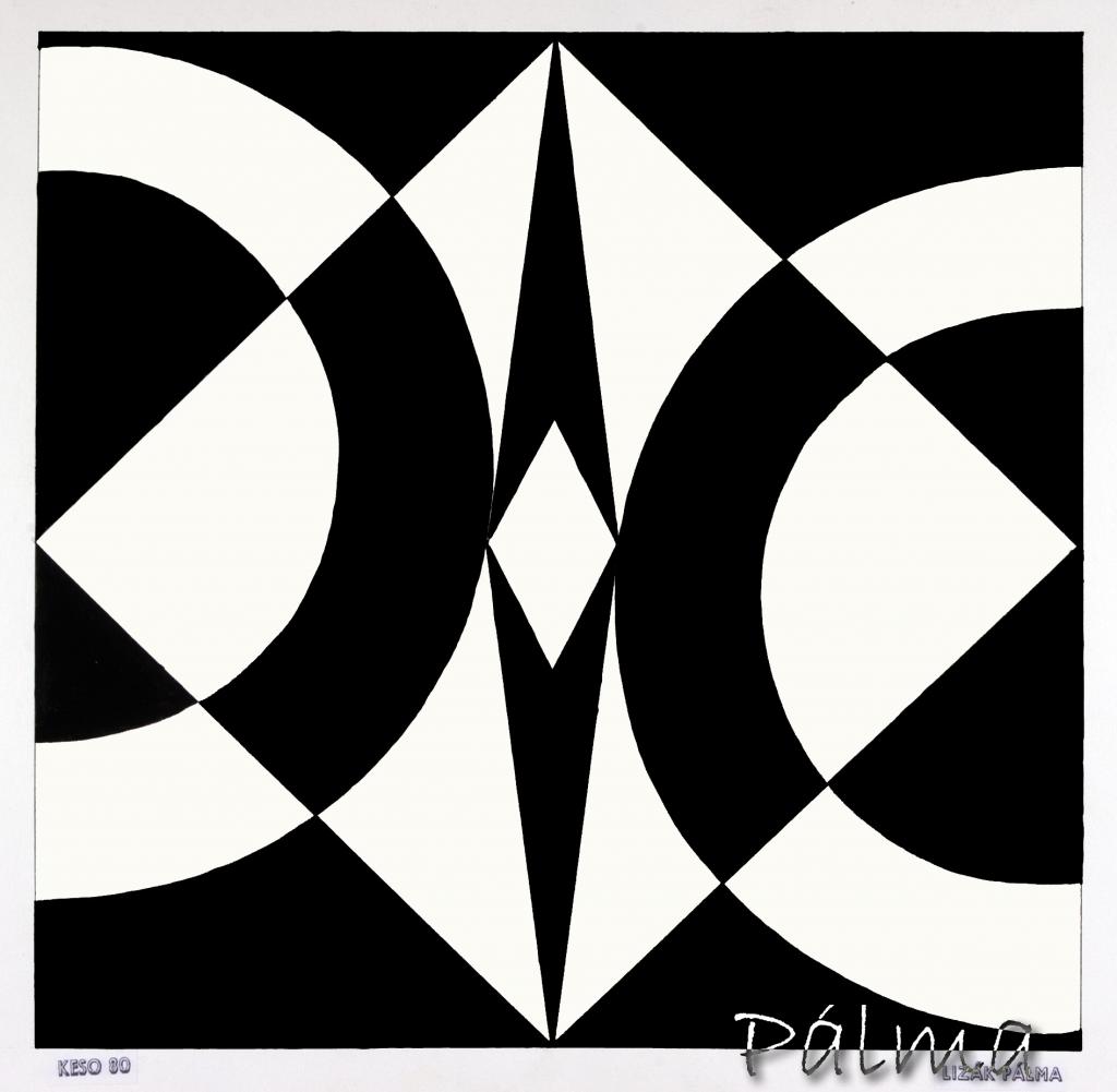 Tus, akvarell papír, 50cm x 50cm