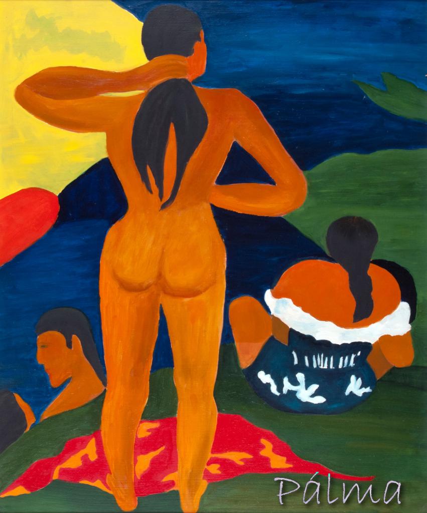 Olaj, farost, 60cm x 50cm