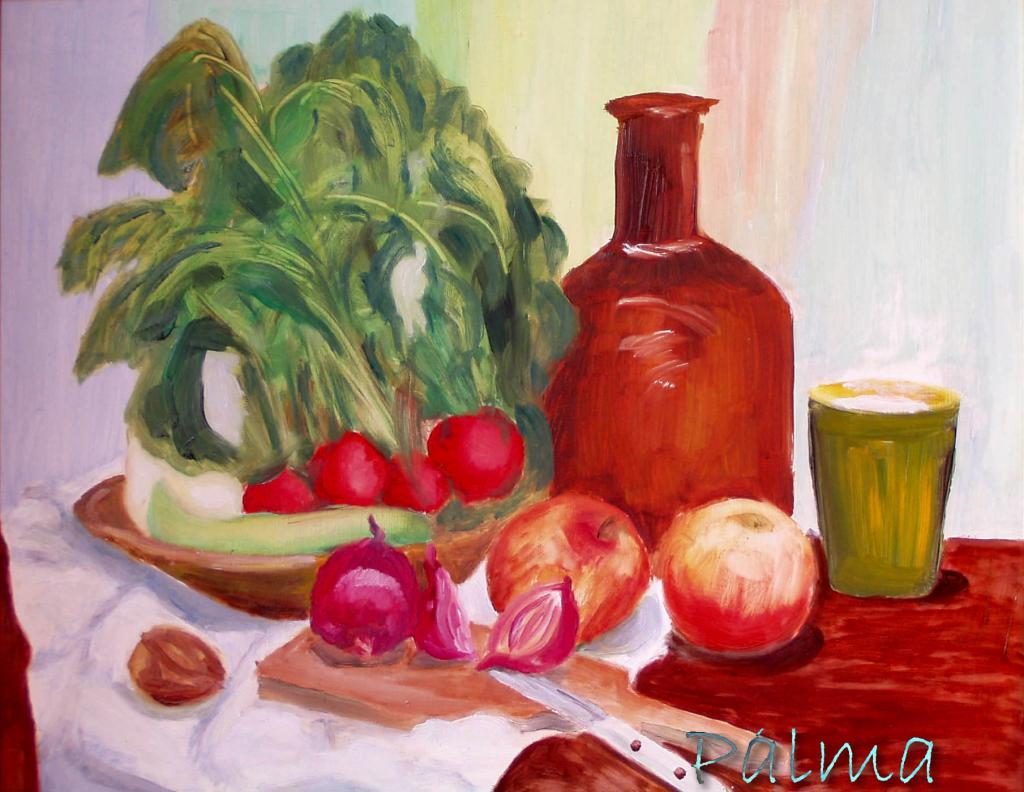 Olaj, farost, 50cm x 60cm