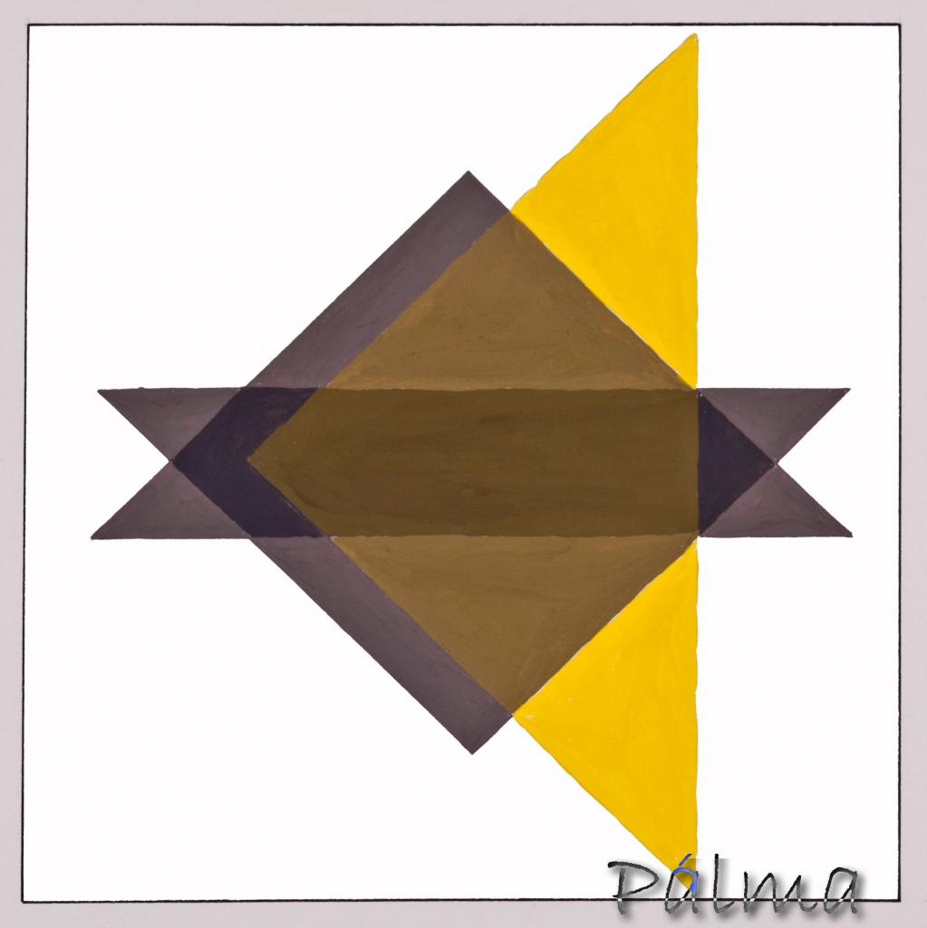 Tempera, akvarell papír, 30cm x 30cm