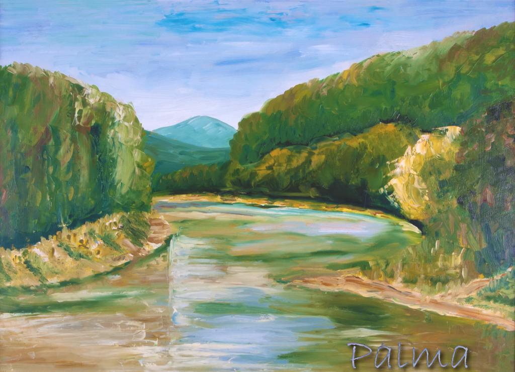 Olaj, farost, 50cm x 70cm