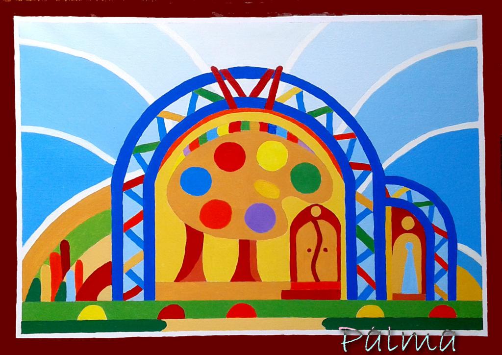 Olaj, feszített vászon, 50cm x 70cm