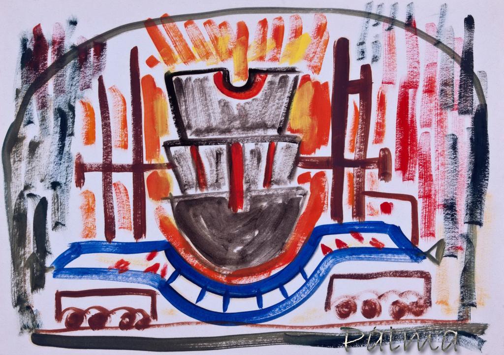 Olaj, akvarell papír