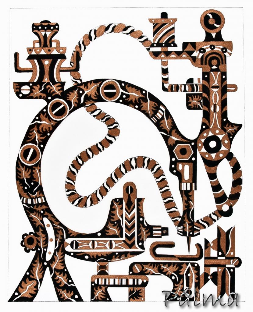 Olaj, akvarell papír, 50cm x 60cm