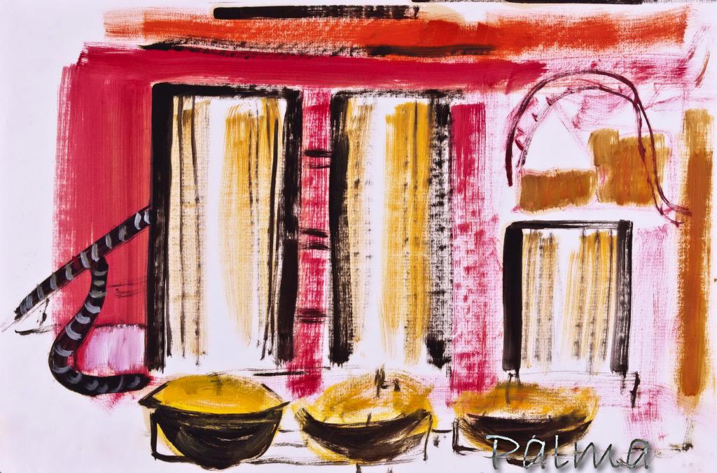 Olaj, akvarell papír