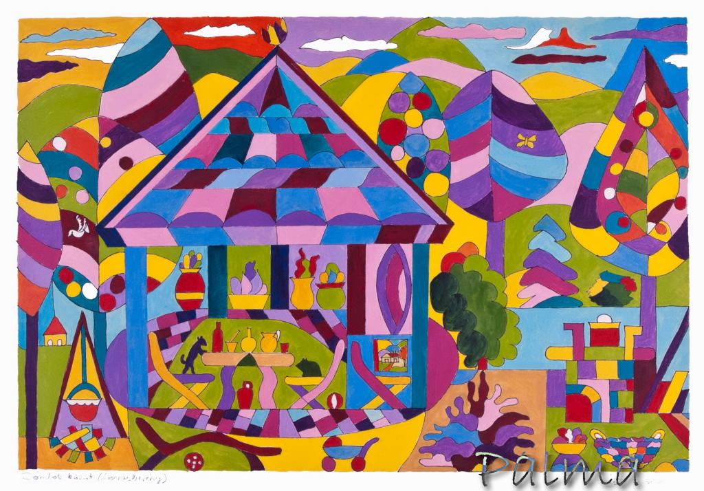 Olaj, akvarell papír, 50cm x 70cm