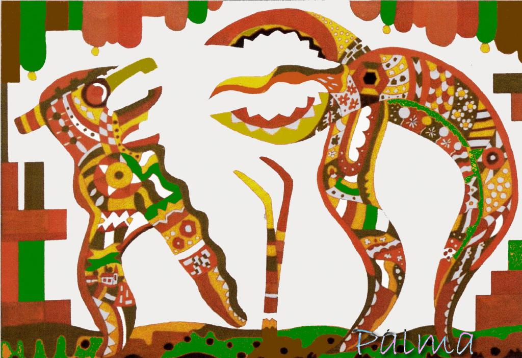 Olaj, akvarell papír, 50cm x 70cm