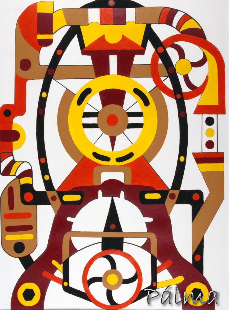 Olaj, akvarell papír, 70cm x 50cm