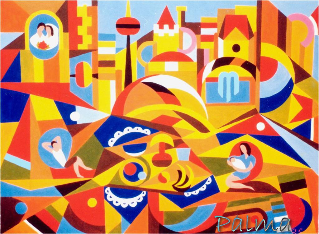 Olaj, akvarell papír, 50cm x 60cm