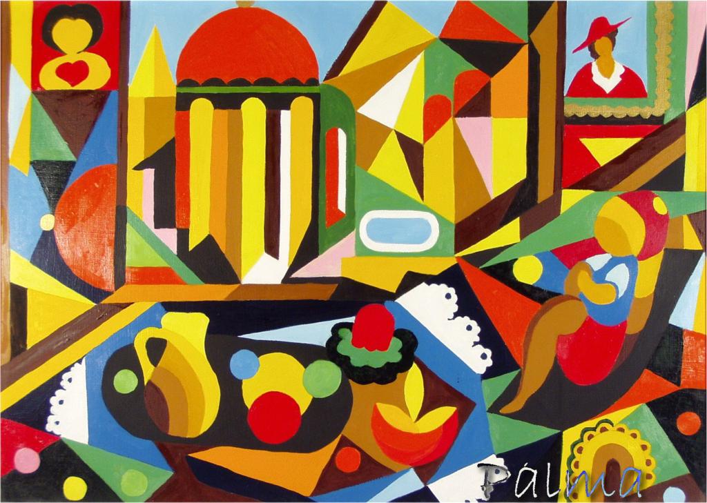 Olaj, farost, 50cm x 60cm