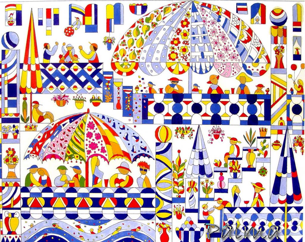 Olaj, akvarell papír, 50cm x 60cm