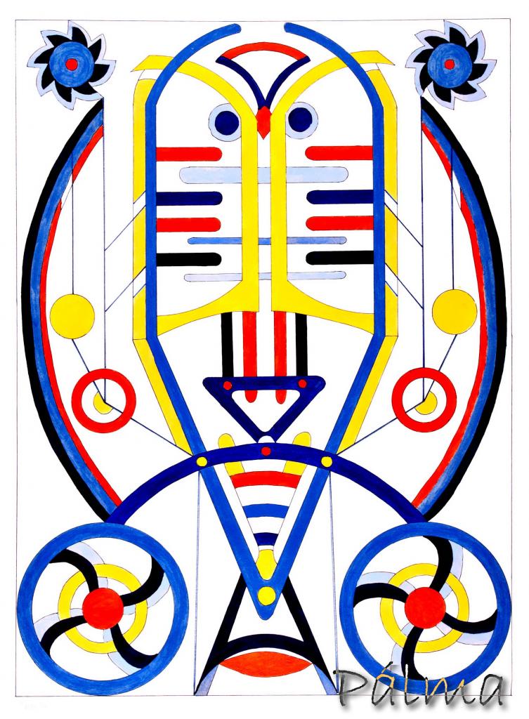 Olaj, akvarell papír, 70cm x 50cm