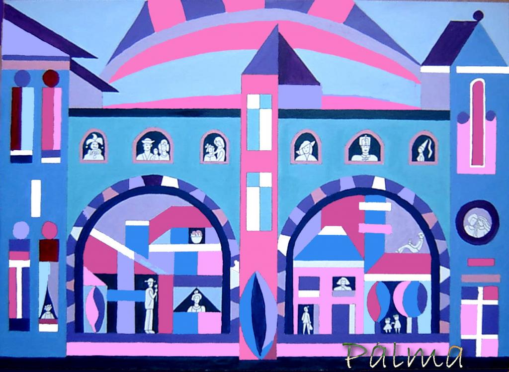 Olaj, farost, 50cm x 70cm