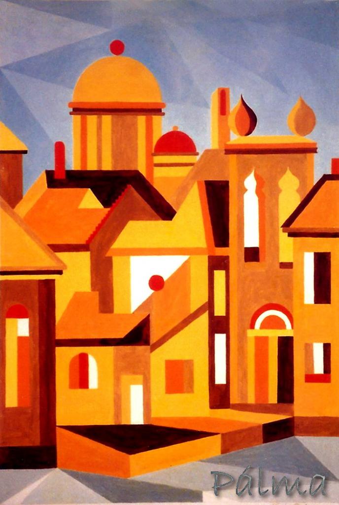 Olaj, farost, 70cm x 50cm